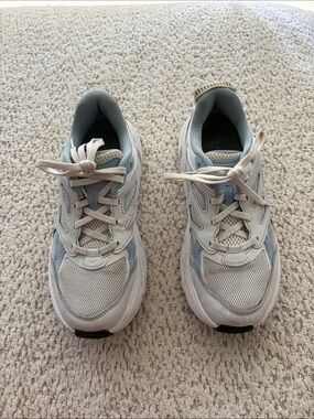 Hoka Clifton L Pale Blue Mesh Athletic Sneakers
